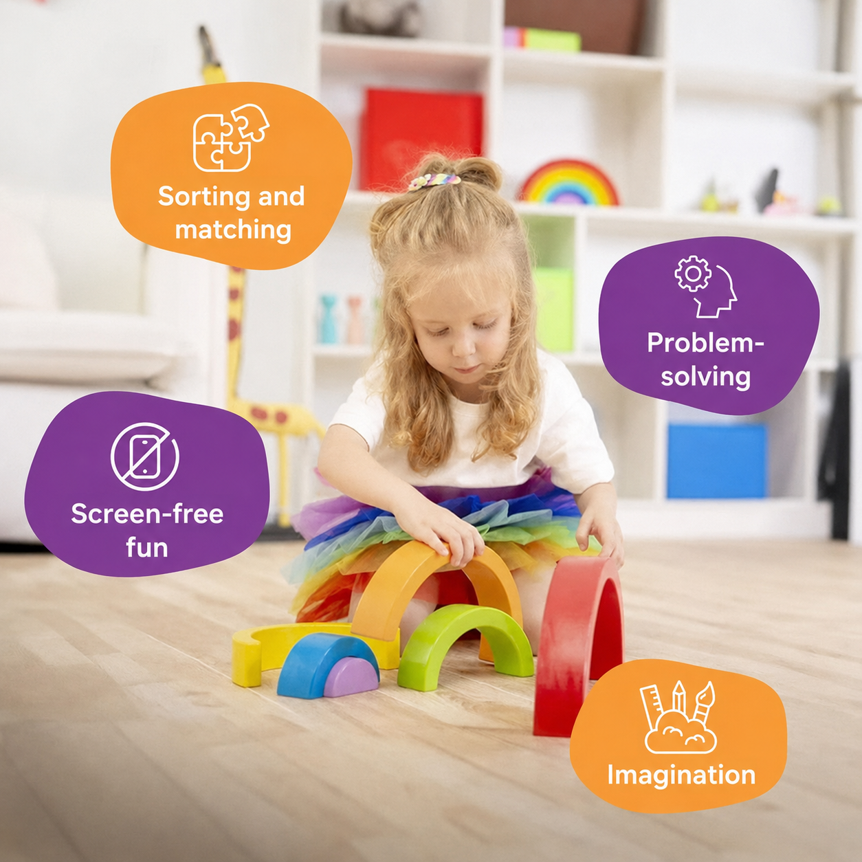 Montessori Rainbow and Little People L'atelier Montessori