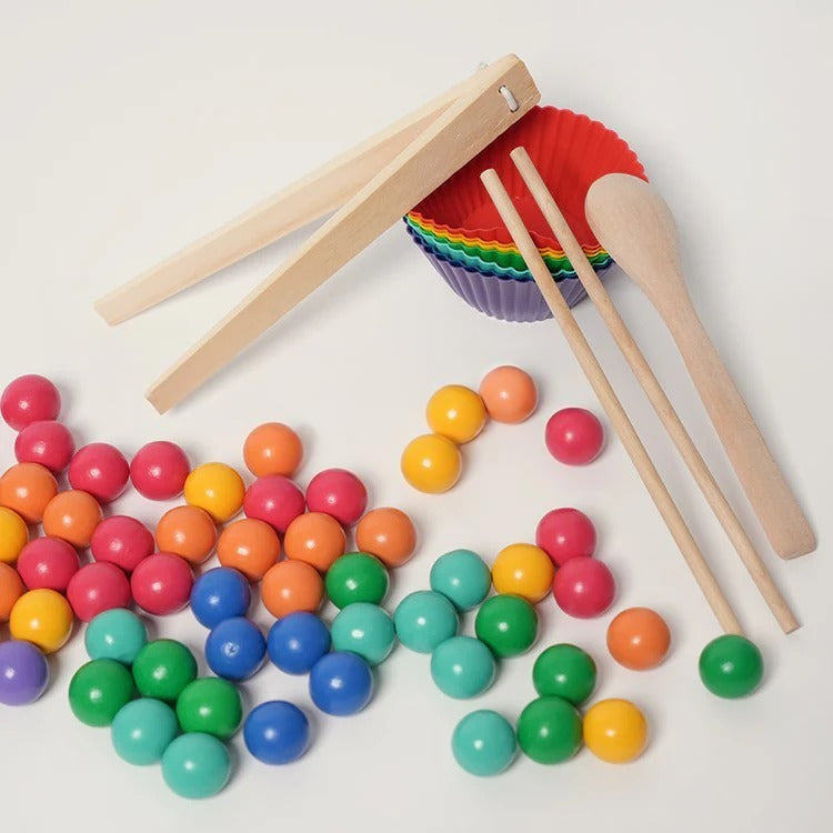 Montessori Rainbow Beads L'atelier Montessori