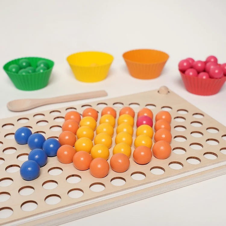 Montessori Rainbow Beads L'atelier Montessori