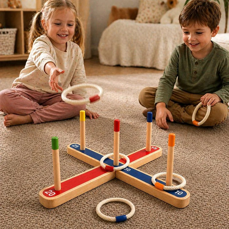 Montessori Ring Toss Challenge L'atelier Montessori