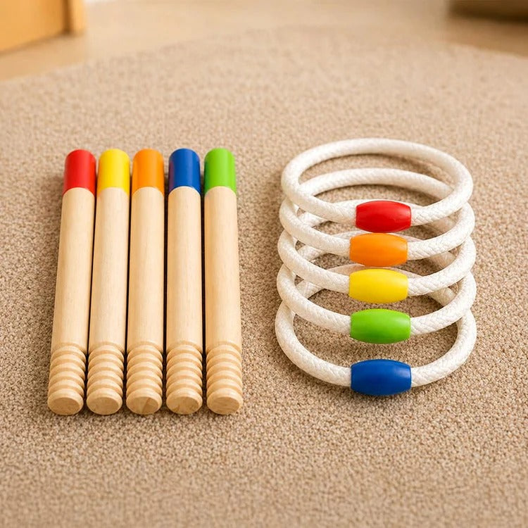 Montessori Ring Toss Challenge L'atelier Montessori
