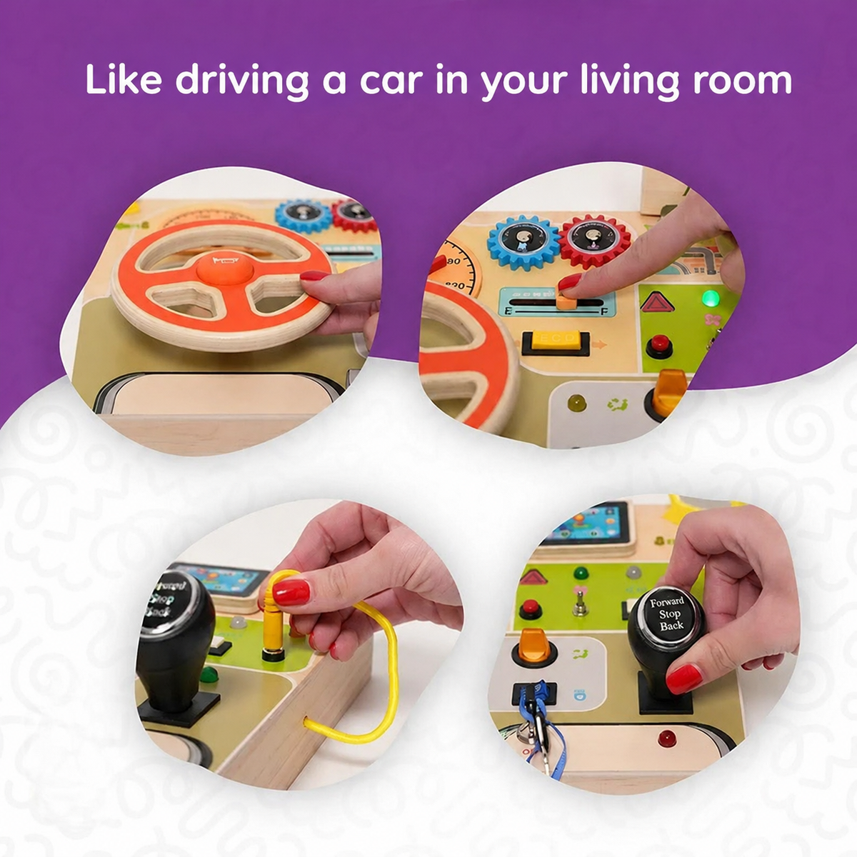 Montessori Sensory Busy Board L'atelier Montessori