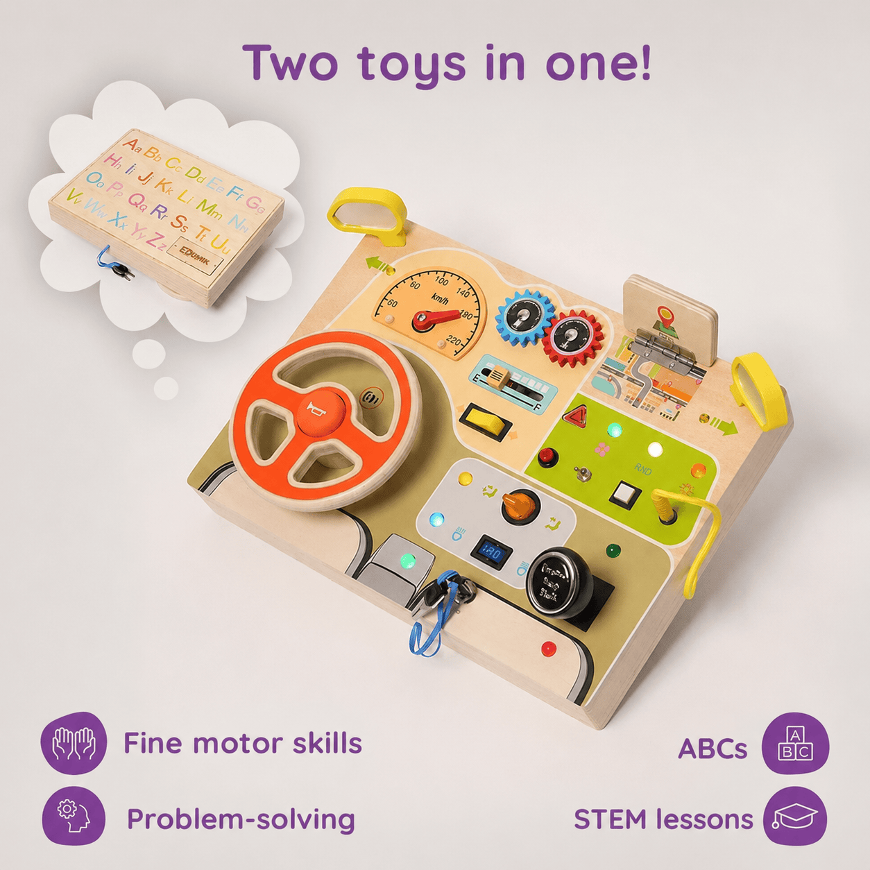 Montessori Sensory Busy Board L'atelier Montessori