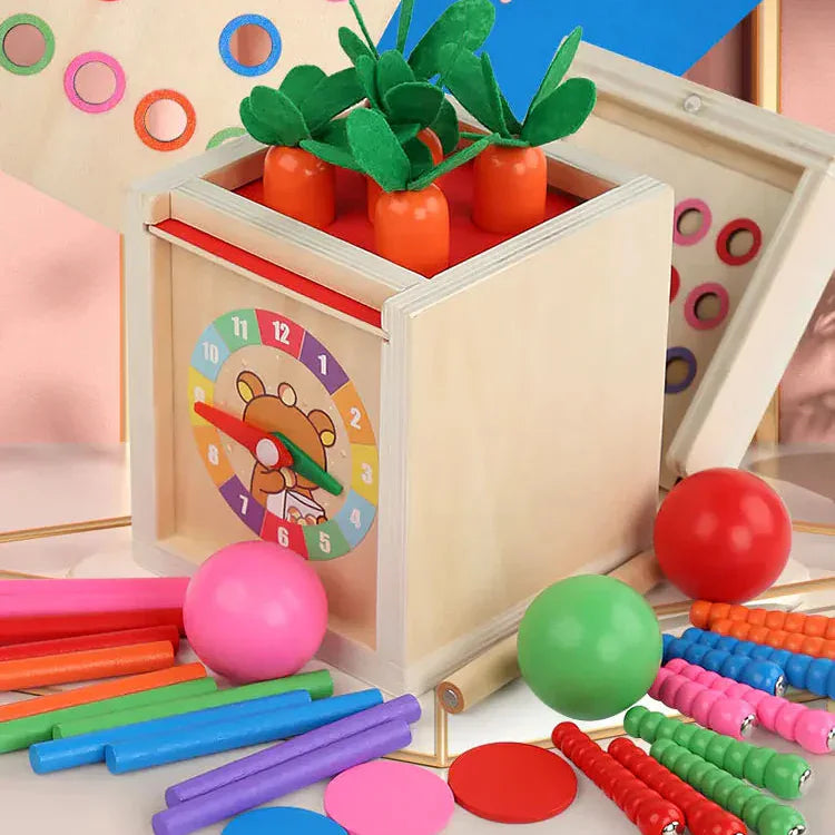 Montessori Shapes and Colors Box with Balls L'atelier Montessori