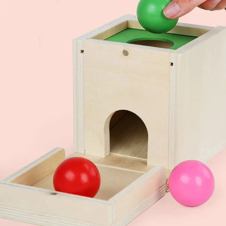Montessori Shapes and Colors Box with Balls L'atelier Montessori