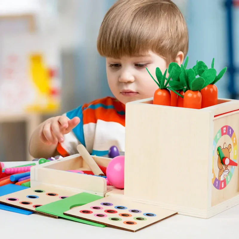 Montessori Shapes and Colors Box with Balls L'atelier Montessori