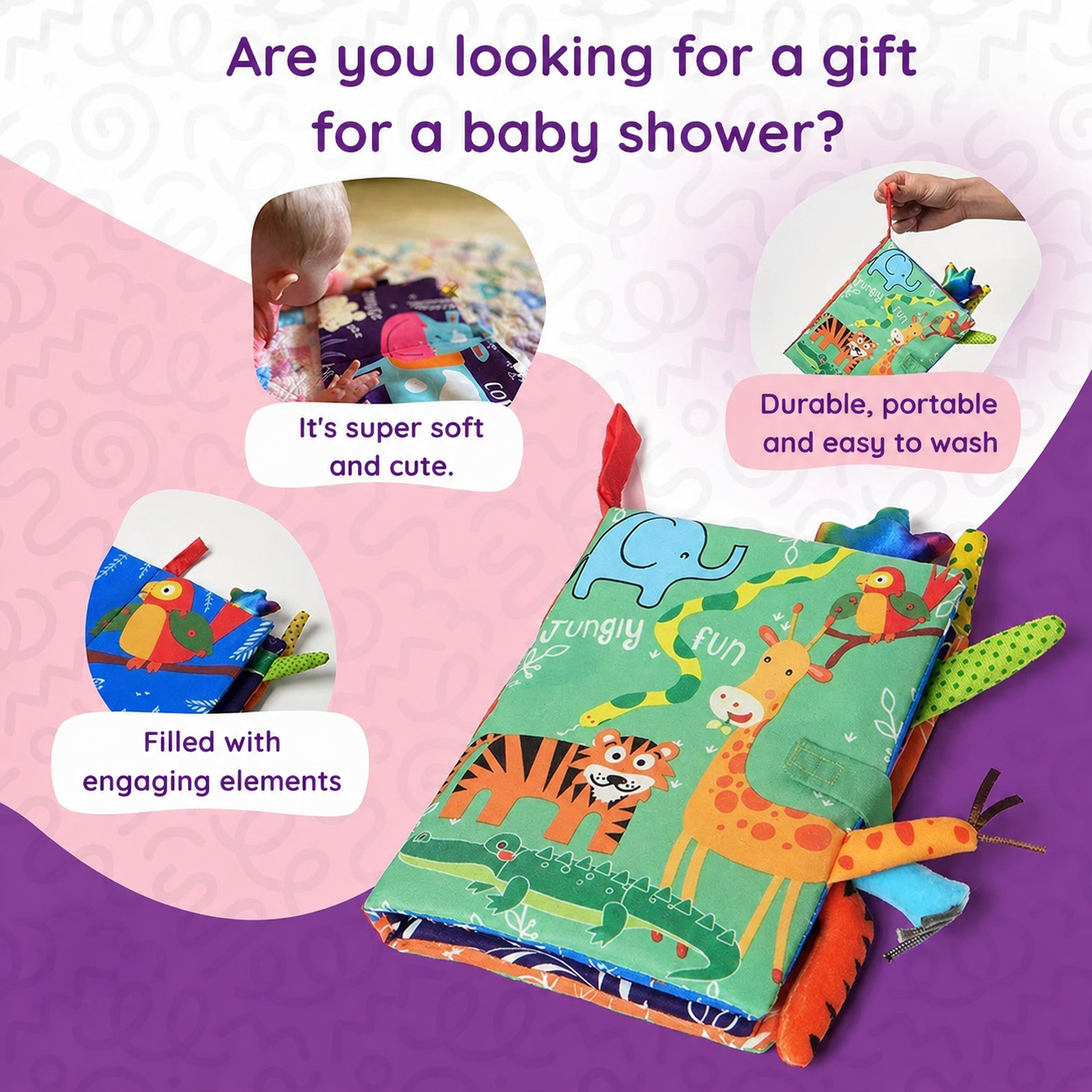 Montessori Soft Book for Babies L'atelier Montessori
