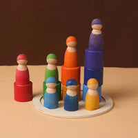 Montessori Stacking and Colors Game L'atelier Montessori