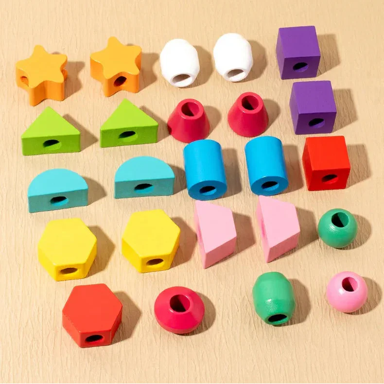 Montessori Stacking Bead Game L'atelier Montessori