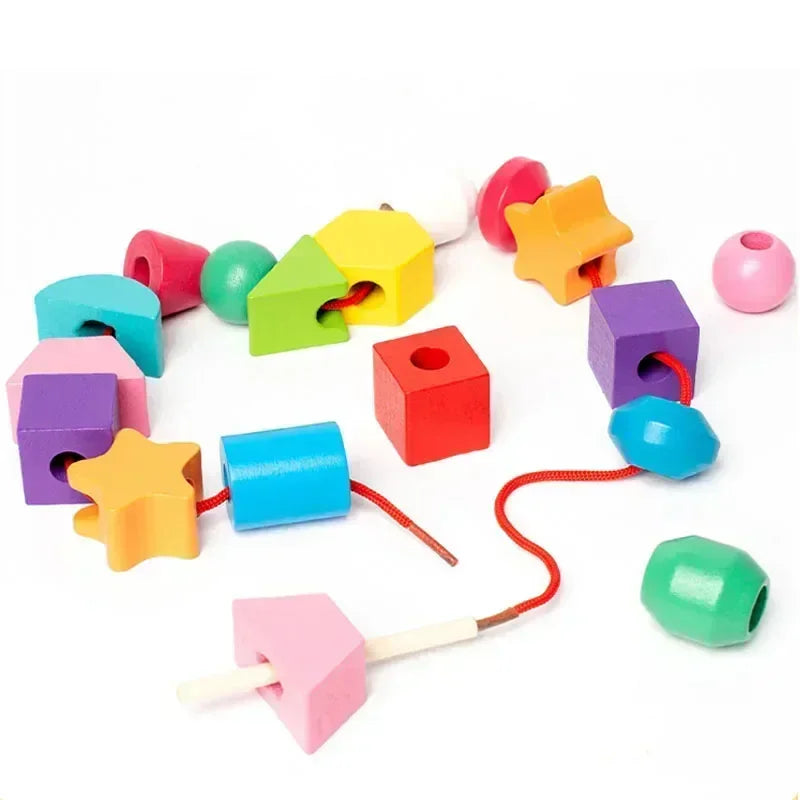Montessori Stacking Bead Game L'atelier Montessori