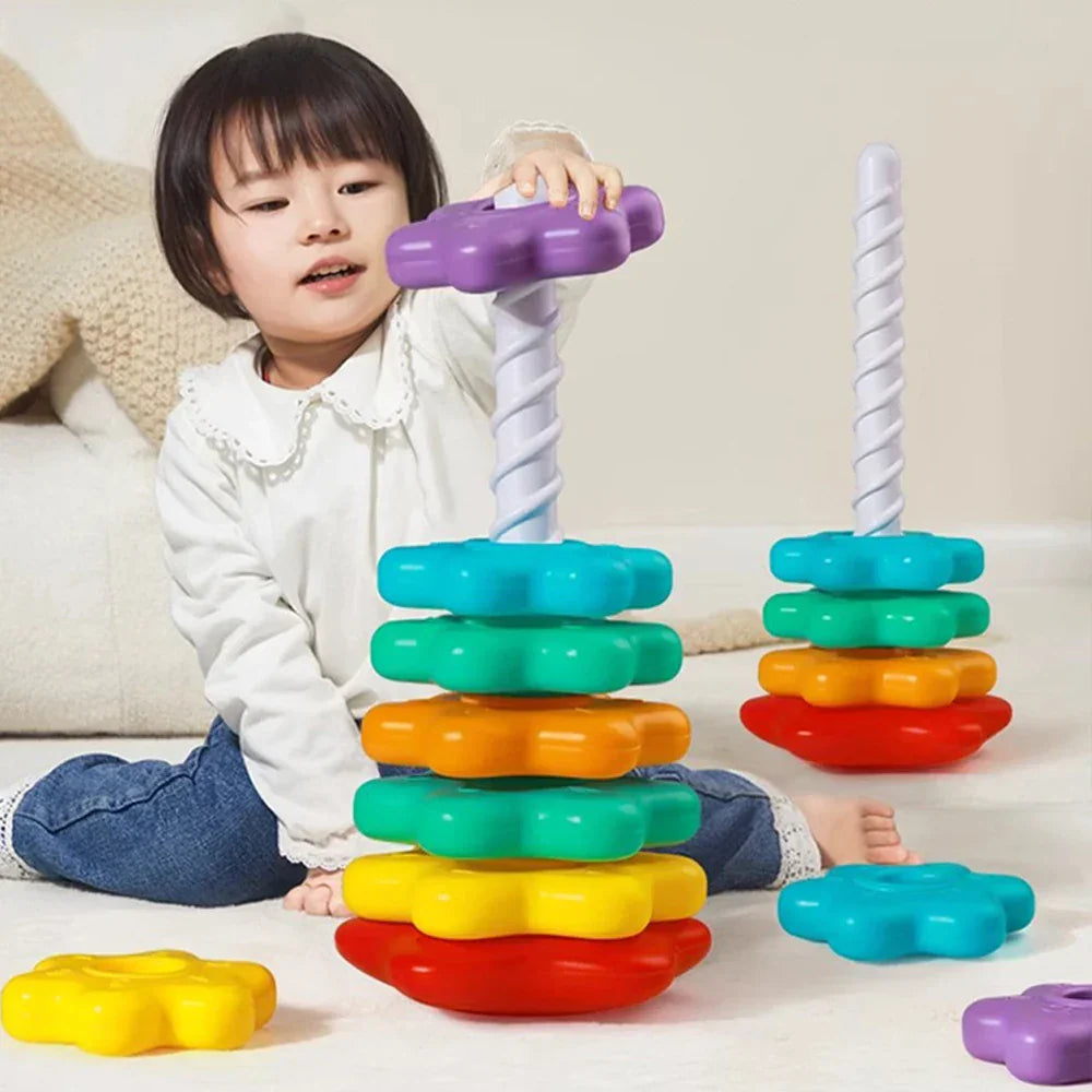 Montessori Stacking & Layering Game L'atelier Montessori