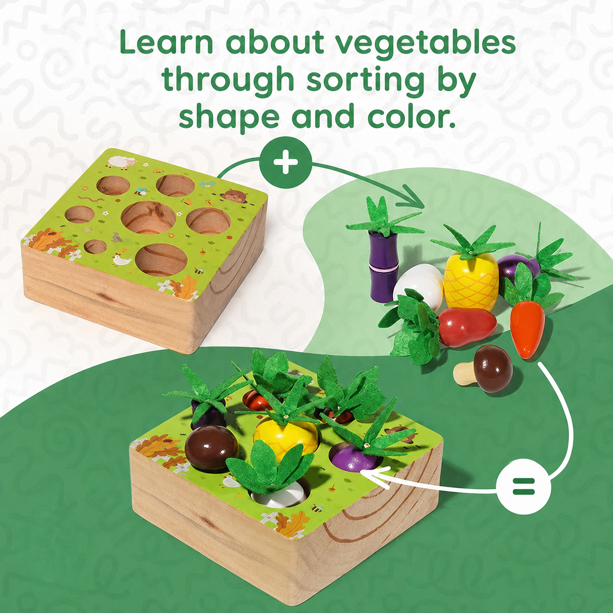 Montessori Vegetable Set L'atelier Montessori