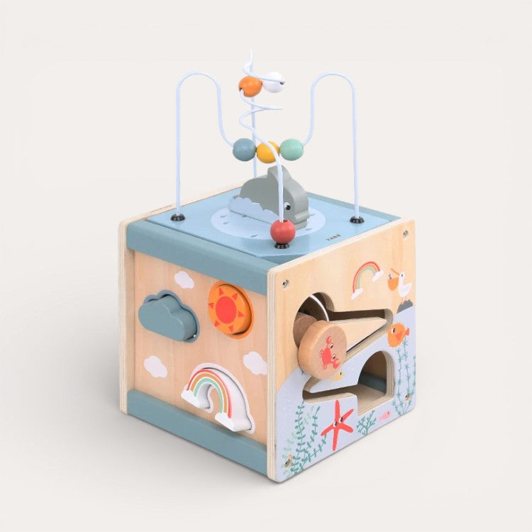 Montessori Wooden Activity Cube L'atelier Montessori