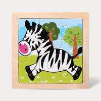 Montessori Wooden Animal Puzzle L'atelier Montessori