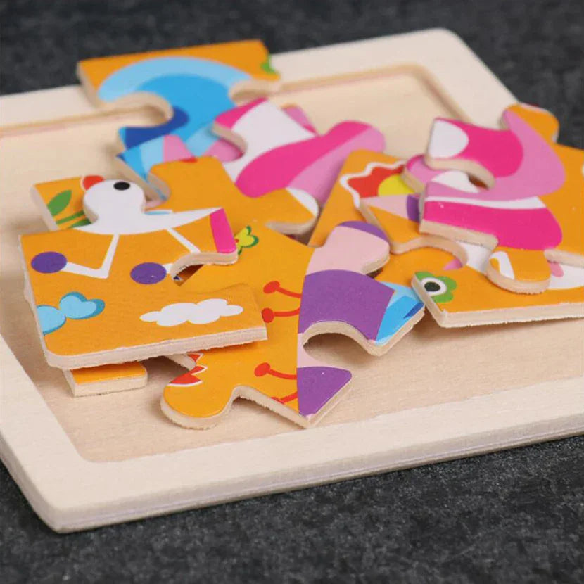 Montessori Wooden Animal Puzzle L'atelier Montessori