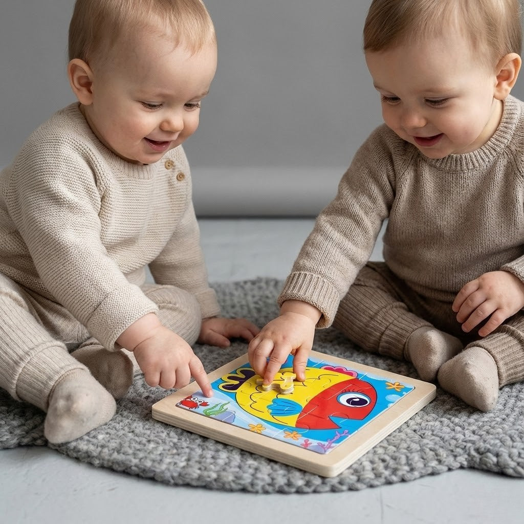 Montessori Wooden Animal Puzzle L'atelier Montessori