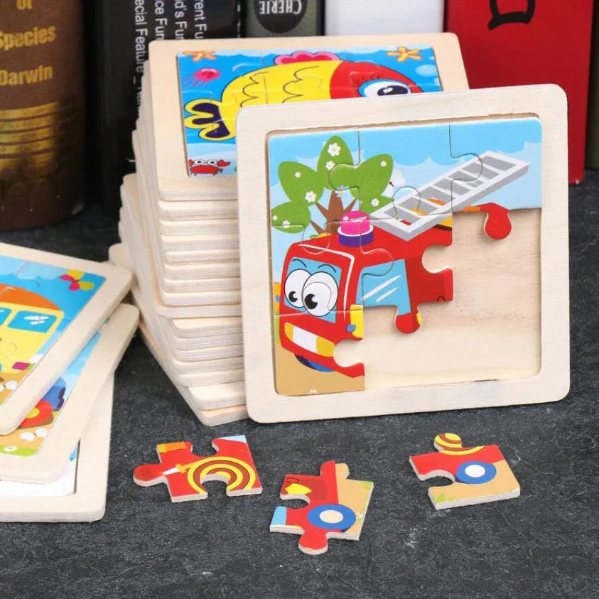 Montessori Wooden Animal Puzzle L'atelier Montessori