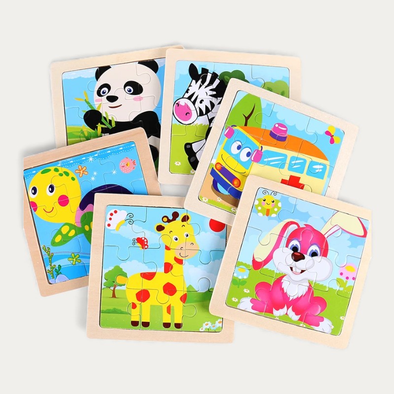 Montessori Wooden Animal Puzzle L'atelier Montessori