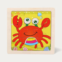 Montessori Wooden Animal Puzzle L'atelier Montessori