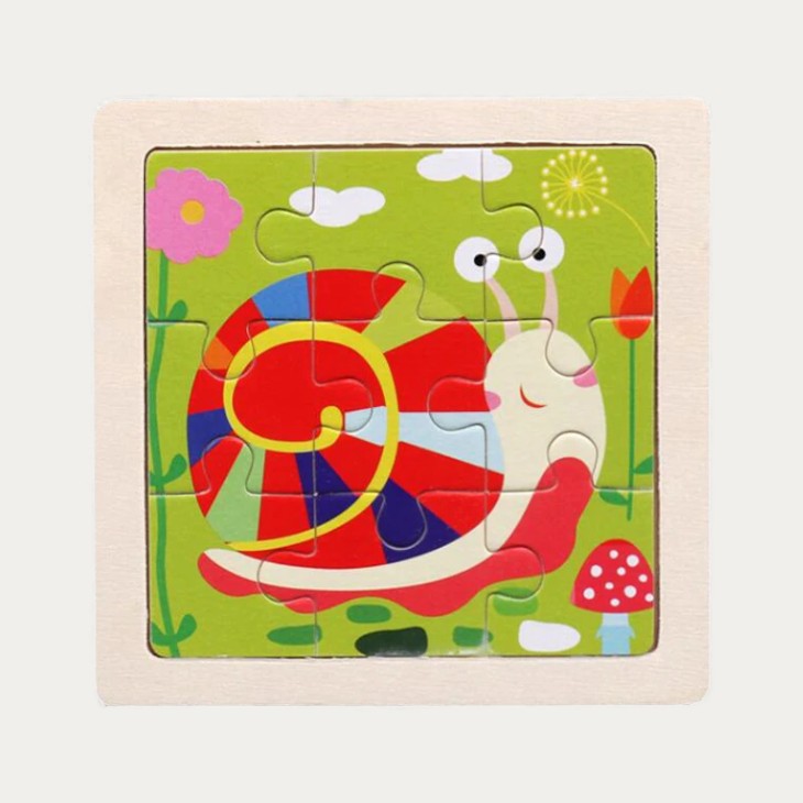Montessori Wooden Animal Puzzle L'atelier Montessori