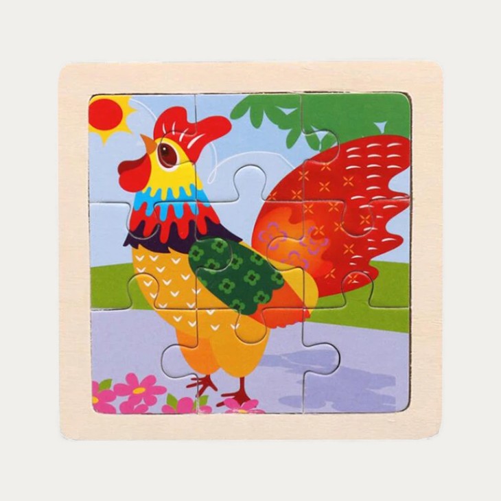 Montessori Wooden Animal Puzzle L'atelier Montessori