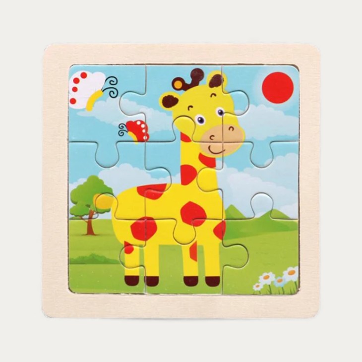 Montessori Wooden Animal Puzzle L'atelier Montessori