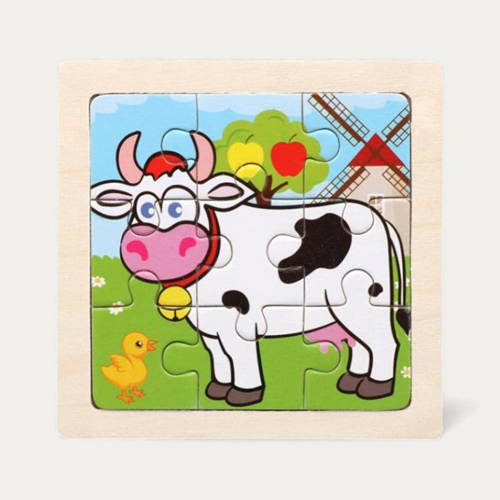 Montessori Wooden Animal Puzzle L'atelier Montessori