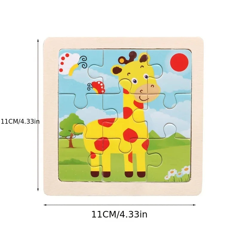 Montessori Wooden Animal Puzzle L'atelier Montessori