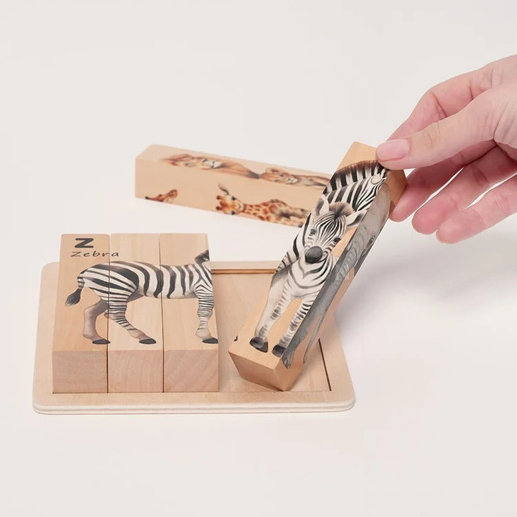 Montessori Wooden Animal Puzzles L'atelier Montessori