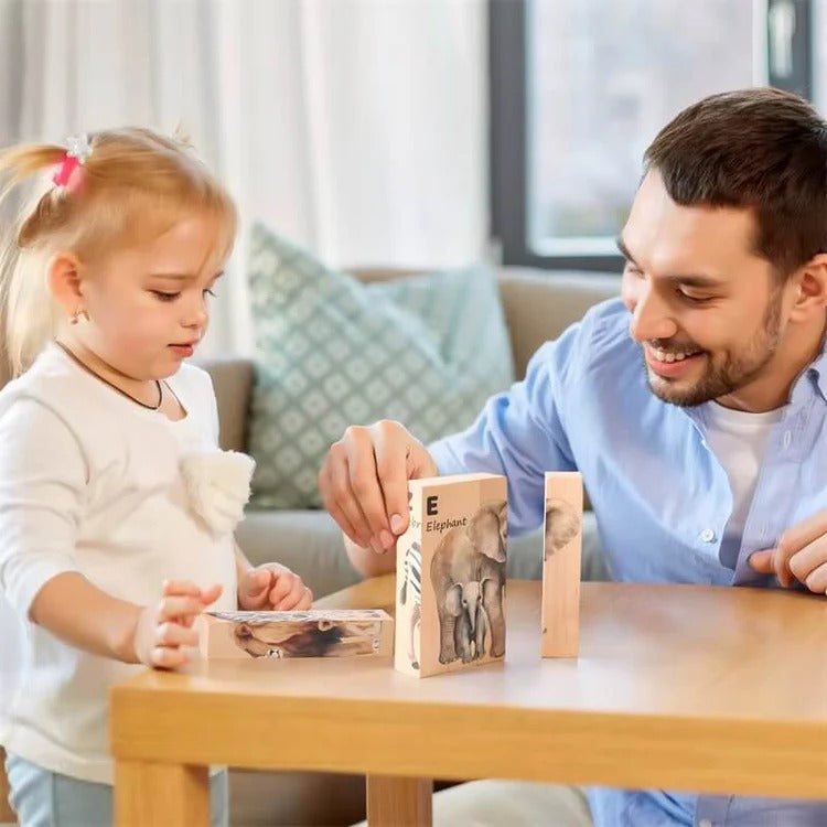 Montessori Wooden Animal Puzzles L'atelier Montessori