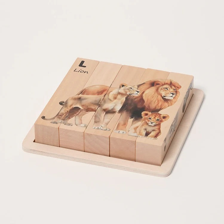 Montessori Wooden Animal Puzzles L'atelier Montessori