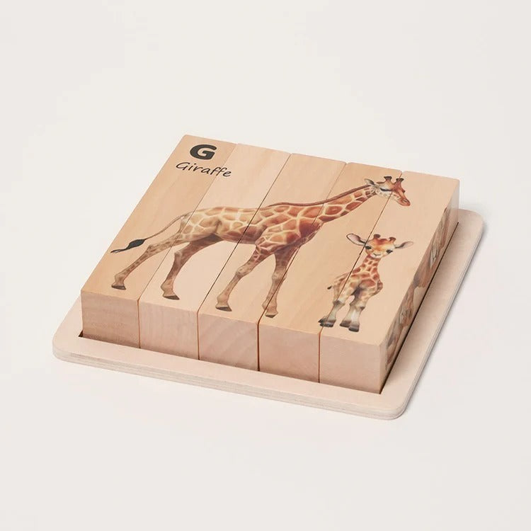 Montessori Wooden Animal Puzzles L'atelier Montessori