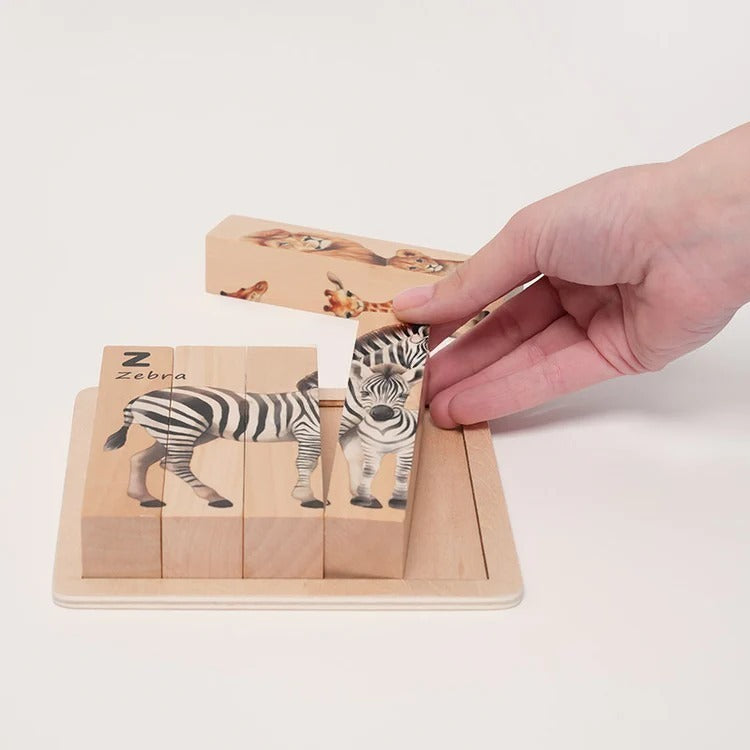 Montessori Wooden Animal Puzzles L'atelier Montessori