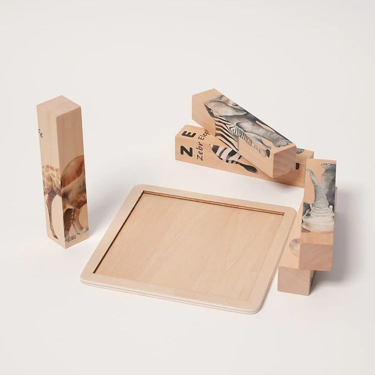 Montessori Wooden Animal Puzzles L'atelier Montessori