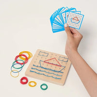 Montessori Wooden Geometric Busy Board L'atelier Montessori