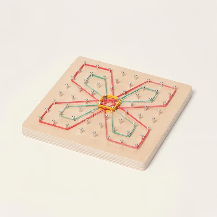 Montessori Wooden Geometric Busy Board L'atelier Montessori