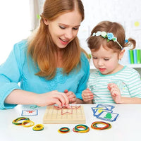 Montessori Wooden Geometric Busy Board L'atelier Montessori