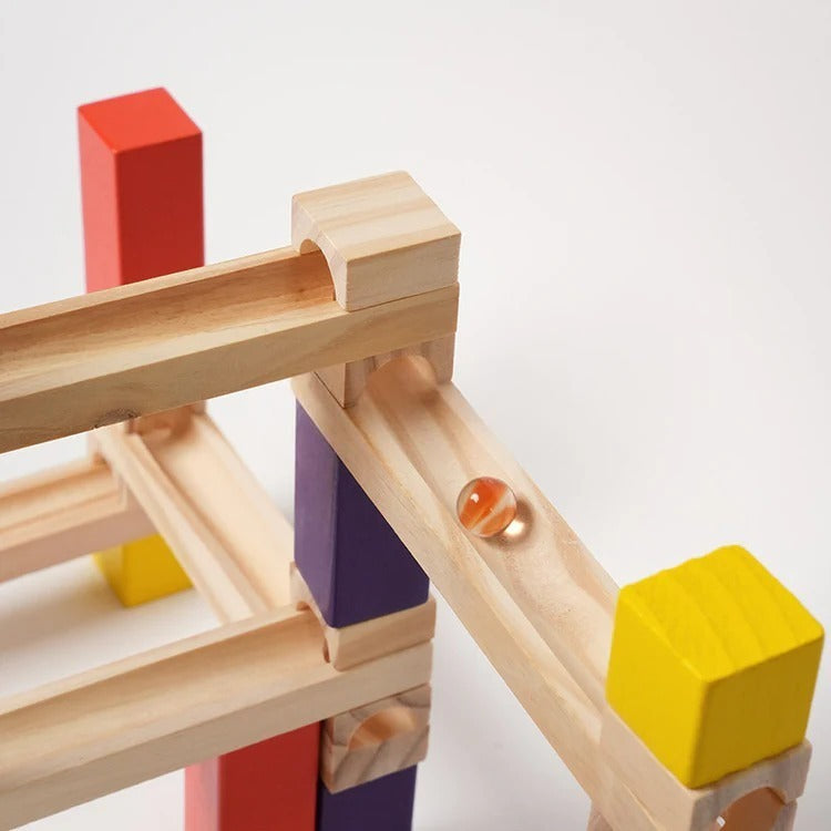 Montessori Wooden Marble Run L'atelier Montessori