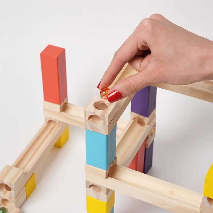 Montessori Wooden Marble Run L'atelier Montessori