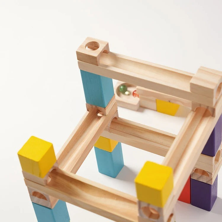 Montessori Wooden Marble Run L'atelier Montessori