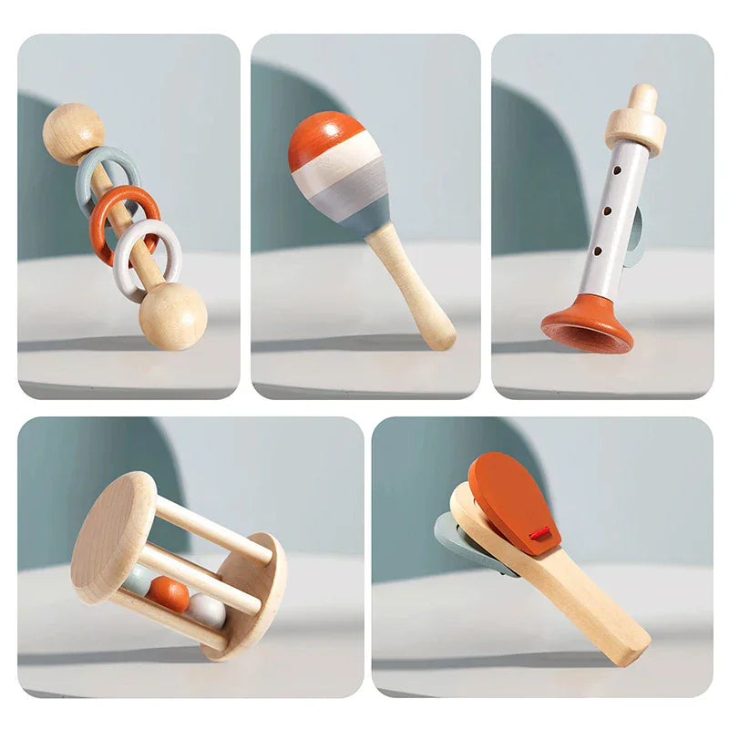 Montessori Wooden Musical Instruments Set L'atelier Montessori