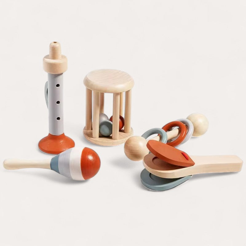 Montessori Wooden Musical Instruments Set L'atelier Montessori
