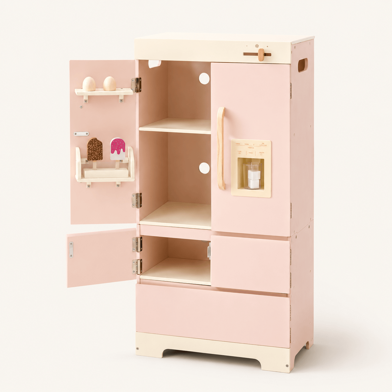 Montessori Wooden Play Kitchen Fridge Toy Montessori & Toys