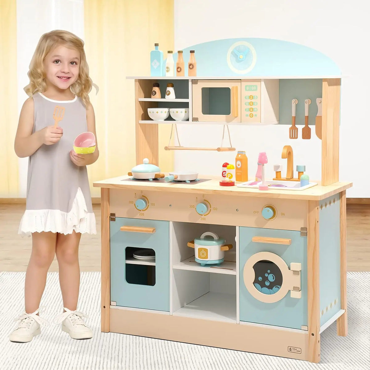 Montessori Wooden Play Kitchen Set for Kids Montessori & Toys