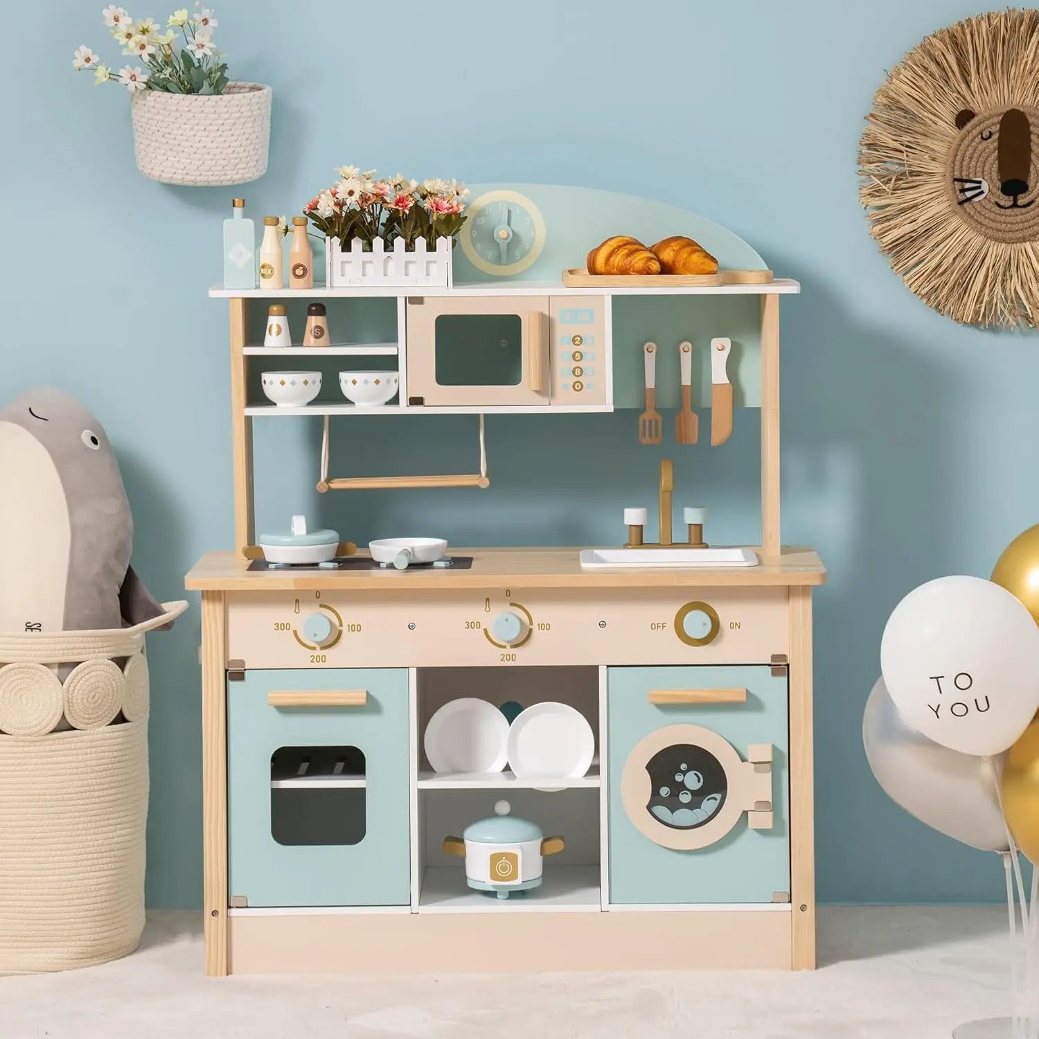 Montessori Wooden Play Kitchen Set for Kids Montessori & Toys