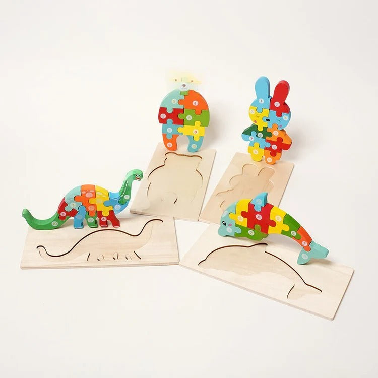 Montessori Wooden Puzzle L'atelier Montessori