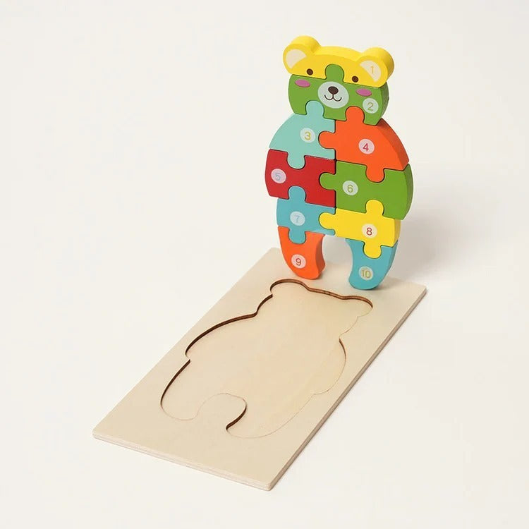 Montessori Wooden Puzzle L'atelier Montessori
