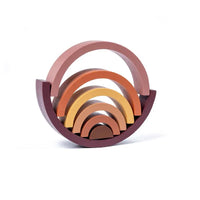 Montessori Wooden Rainbow Puzzle L'atelier Montessori