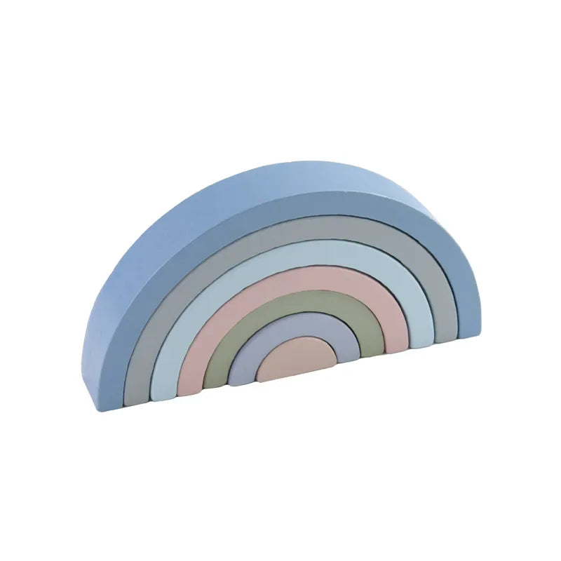 Montessori Wooden Rainbow Puzzle L'atelier Montessori