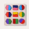 Montessori Wooden Shape Matching Busy Board L'atelier Montessori